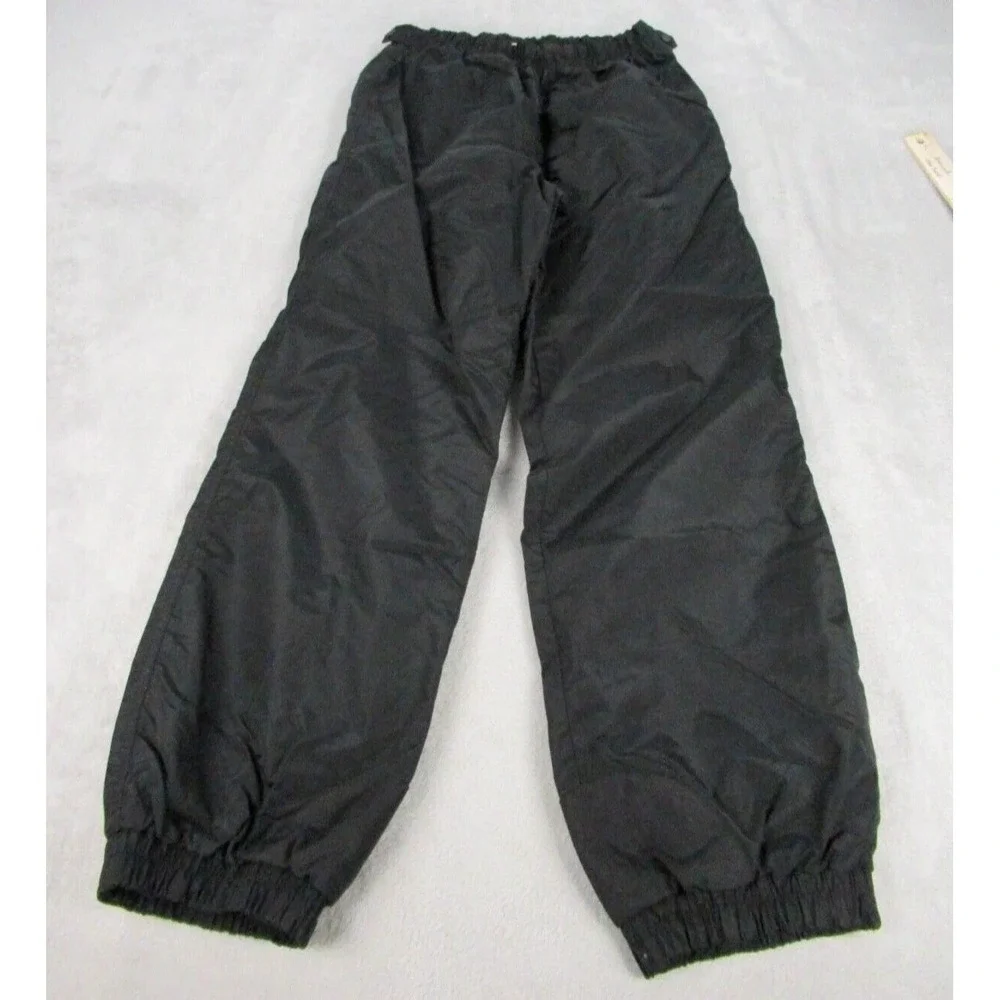 Columbia Rain Pants Men Medium Black Elastic Adjustable Pocket 28x29 Vintage 90s